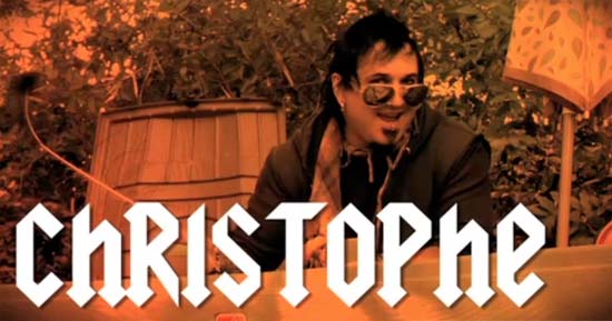 christophe stars as the 'heavy metal nanny' in the independent tv pilot