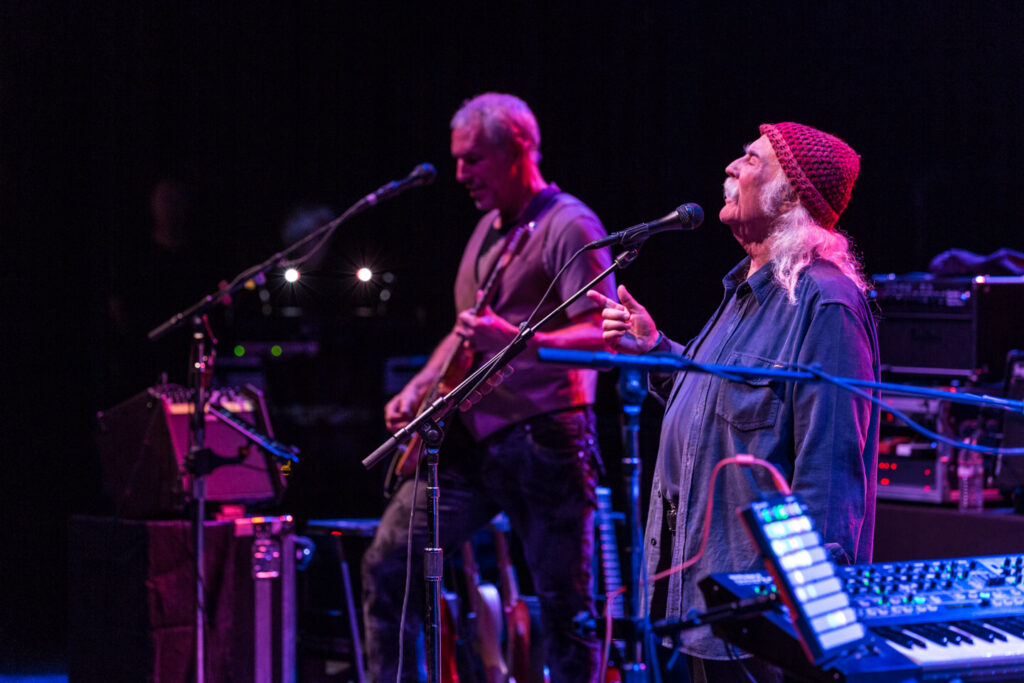 David Crosby and his band performing at The Wiltern 4-19-2017