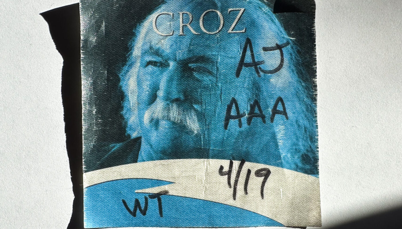 All access pass from David Crosby's 2017 show at The Wiltern in Los Angeles