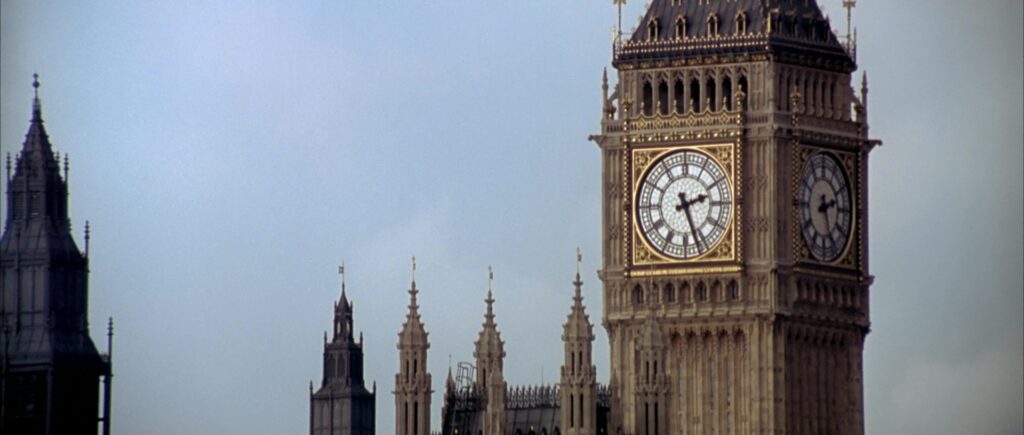 Frame grab of Big Ben from Austin Powers