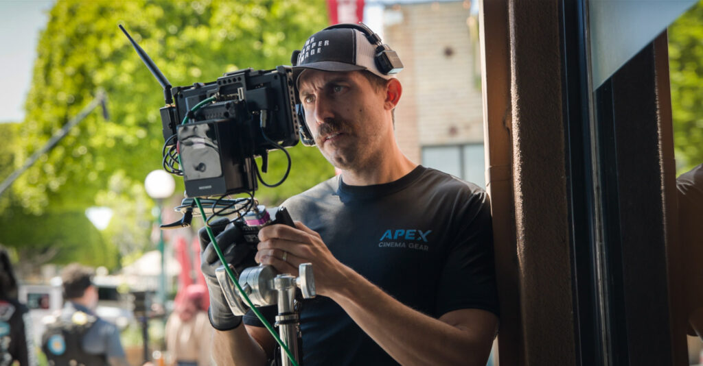 Behind the scenes from Børn commercial of Carl pulling focus