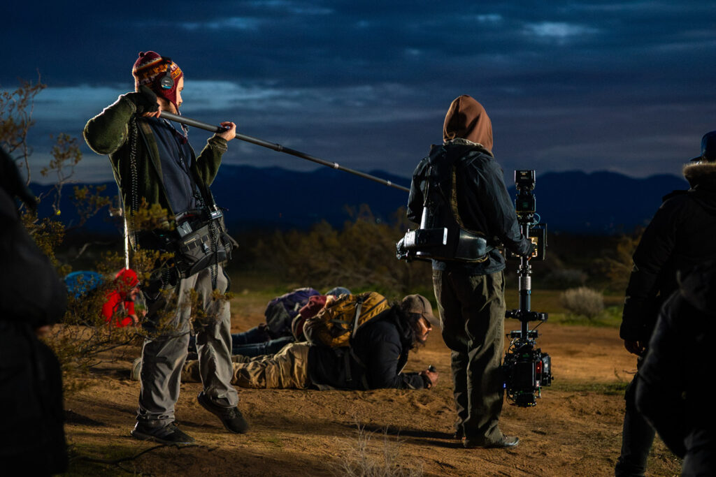 From the set of Illegal Aliens, Loren Hamilton operates steadicam